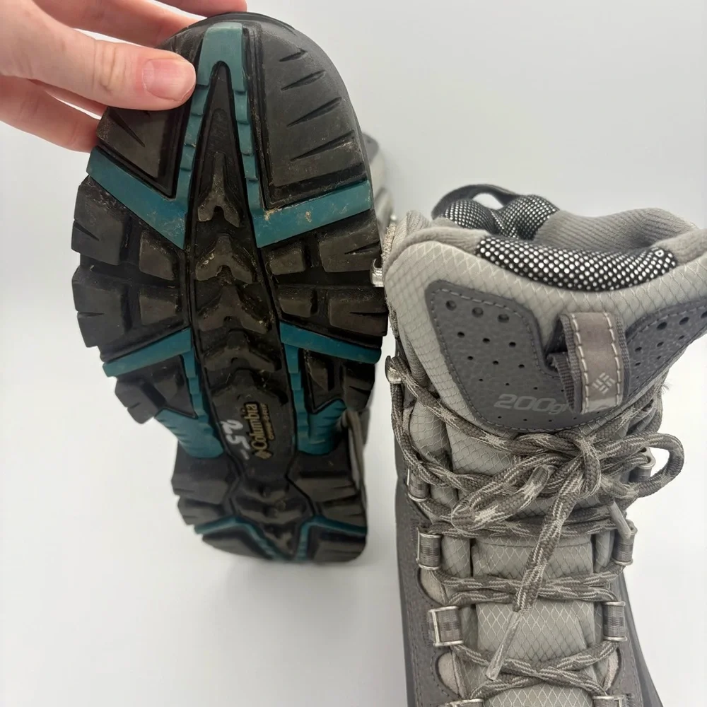 COLUMBIA BUGABOOT Plus III OMNI-HEAT Women’s Waterproof Winter Boot Shale Aqua 9